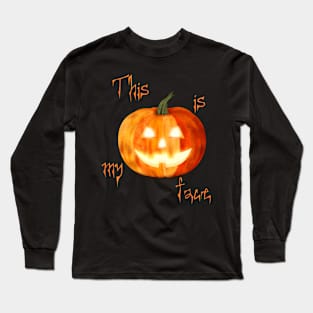 Pumpkin Face Long Sleeve T-Shirt